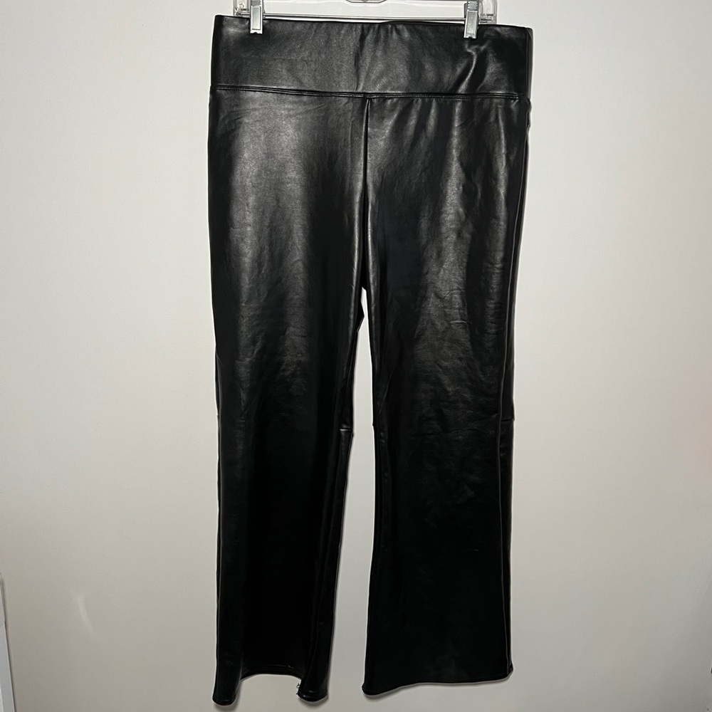 Vince Camuto Black Faux Leather Pants Size L